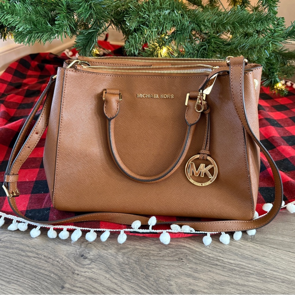 Michael Kors Brown Leather Handbag
